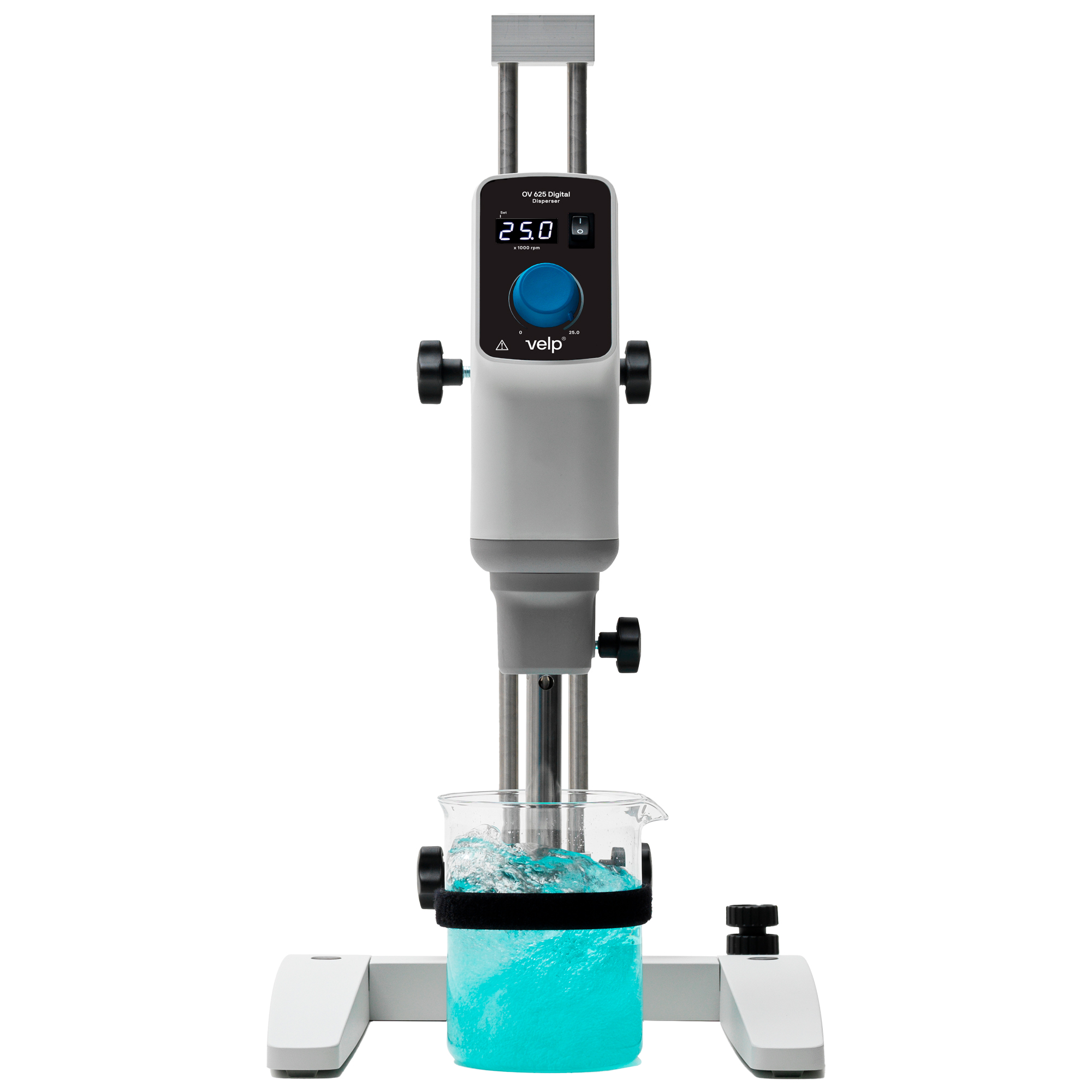 Omogeneizzatore a asta VELP OV 625 Digital Disperser con stativo e becher