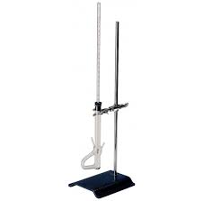 Apparecchio di Antes per punto di fusione in vetro borosilicato montato su stativo da laboratorio